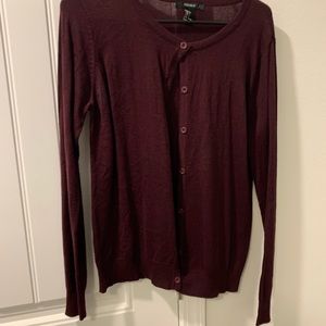 Eggplant cardigan from Forever21